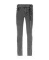 Off-white Mid-rise Straight-leg Jeans In Gray