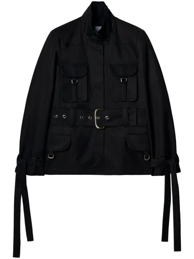 OFF-WHITE BELTED-WAIST JACKET
