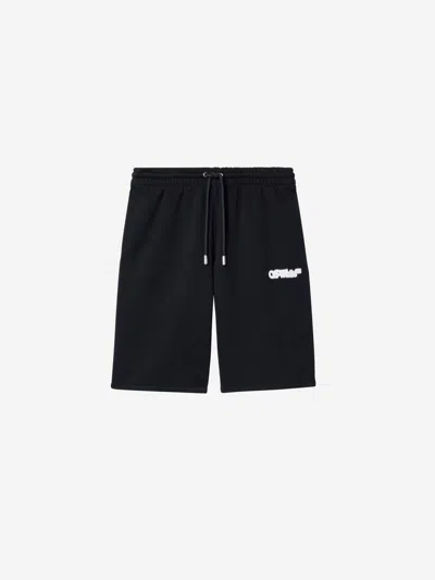 Off-white Bermuda Shorts In Plain Knit In Black
