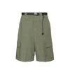 Off-white Bermuda Shorts Men In Green