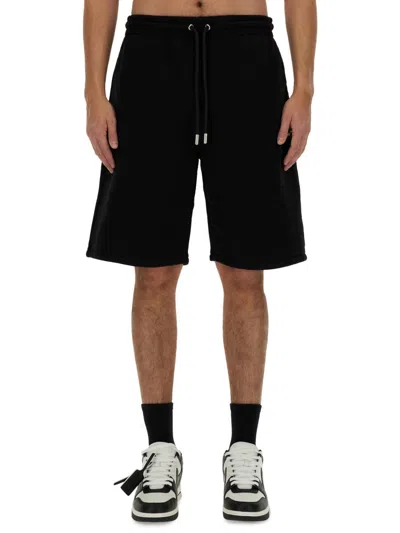 Off-white Bermuda With Logo In Black