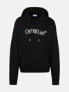 Off-white 'big Bookish' Black Cotton Hoodie In Black