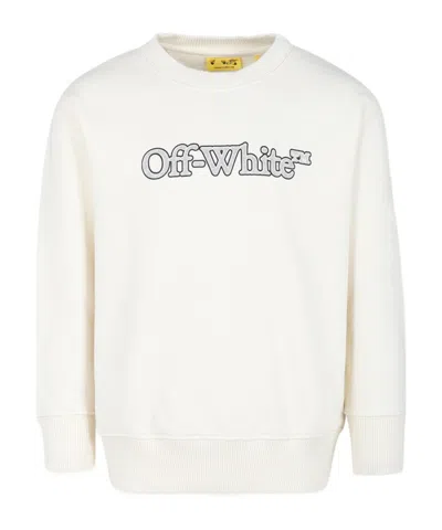 Off-white Big Bookish Cotton Sweatshirt In White
