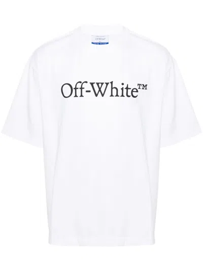 OFF-WHITE OFF WHITE BIG BOOKISH COTTON T-SHIRT