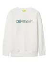 Off-white Big Bookish Sweater In White Silver