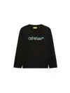 Off-white Kids T-shirt Big Bookish In Black