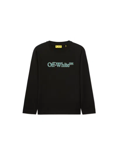 Off-white Big Bookish Long-sleeved Top In Black