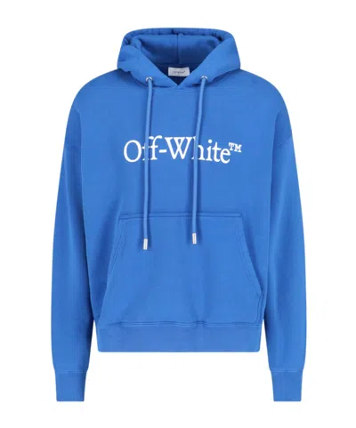 OFF-WHITE OFF-WHITE BIG BOOKISH SKATE DRAWSTRING HOODIE
