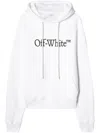 Off-white Cotton Sweatshirt Whit Frontal Logo Print In White