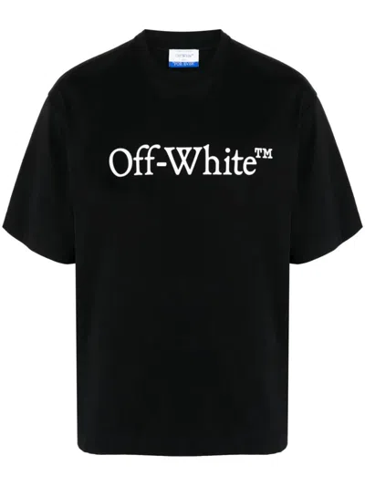 OFF-WHITE OFF-WHITE BIG BOOKISH SKATE COTTON T-SHIRT