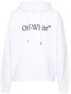 Off-white Cotton Sweatshirt Whit Frontal Logo Print In White