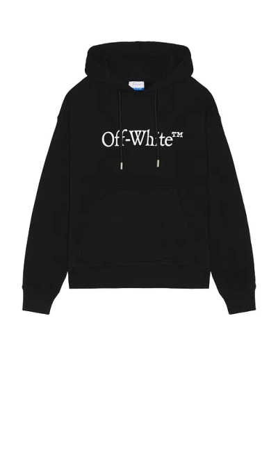 Off-white Cotton Sweatshirt Whit Frontal Logo Print In Black