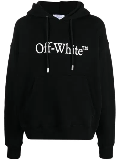 Off-white Big Bookish Skate Hoodie In Black