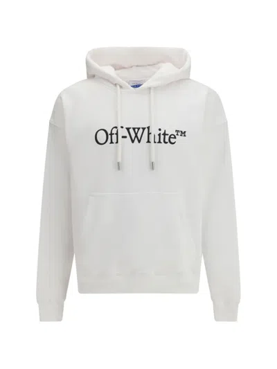 Off-white Big Bookish Skate Hoodie In White
