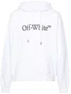 Off-white Cotton Sweatshirt Whit Frontal Logo Print In White