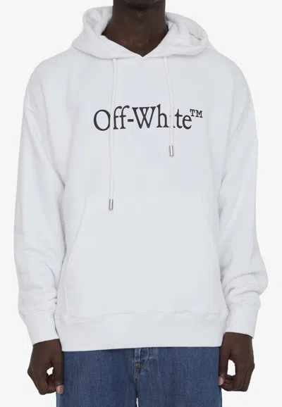Off-white Big Bookish Skate Hoodie In White