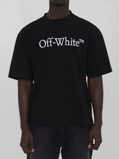Off-white Big Bookish Skate T-shirt In Black
