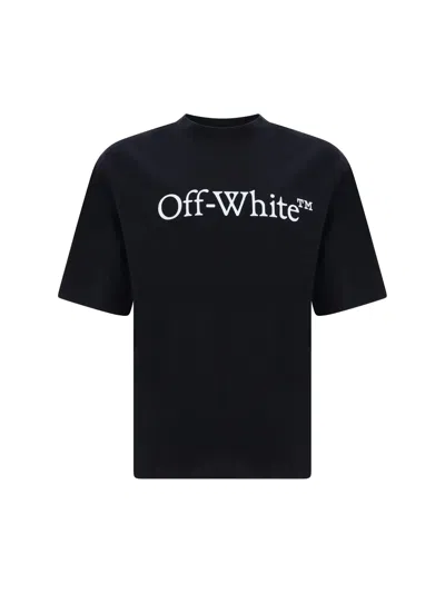Off-white Big Bookish Skate T-shirt In Black White