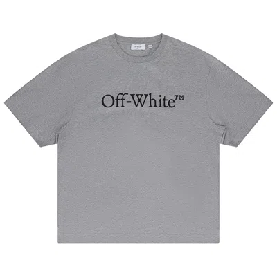 Pre-owned Off-white Big Bookish Skate T-shirt 'grey' | Men's Size L In Gray