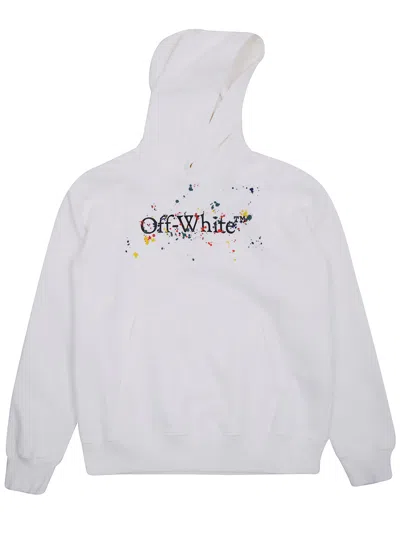 Off-white Kids' "big Bookish" Splat Hoodie