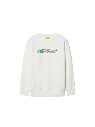 Off-white Kids' Big Bookish Sweatshirt In White