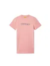 Off-white Big Bookish T-shirt Dress In Pink