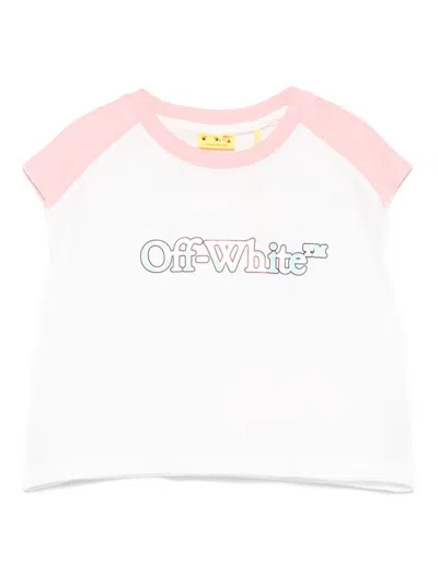 Off-white Kids' Big Bookish Top In 白色