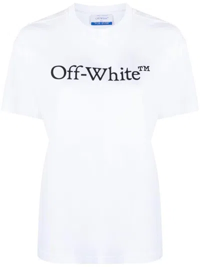 Off-white Off White Big Logo Bookish Cotton T Shirt