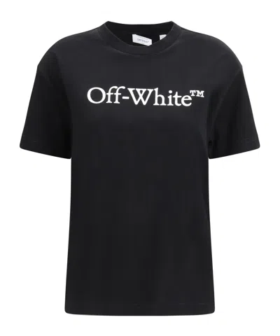 Off-white Big Logo Bookish T-shirt In Black