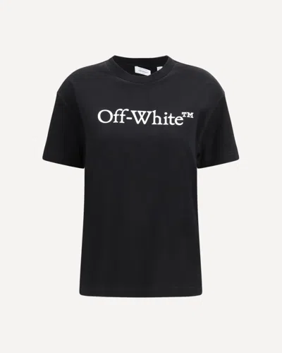 Off-white Big Logo Bookish T-shirt In Black