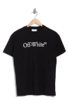 Off-white Big Logo Bookish Casual T-shirt In Black