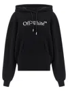Off-white Big Logo Bookkish Hoodie In Black