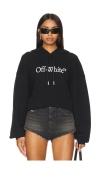 Off-white Off White Big Bookish Logo Print Women In Black & White