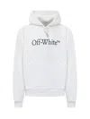 Off-white Cotton Sweatshirt Whit Frontal Logo Print In White