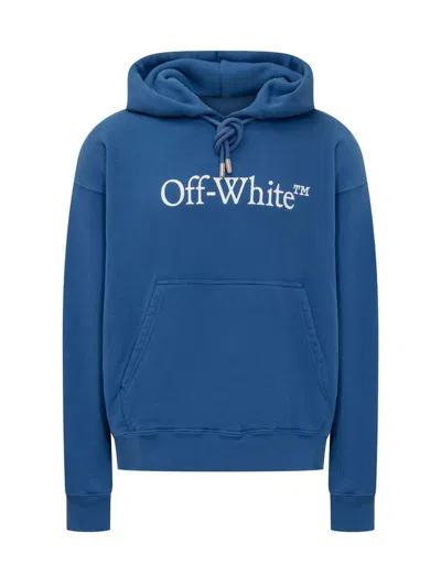 Off-white Big Logo Sweatshirt In Blue