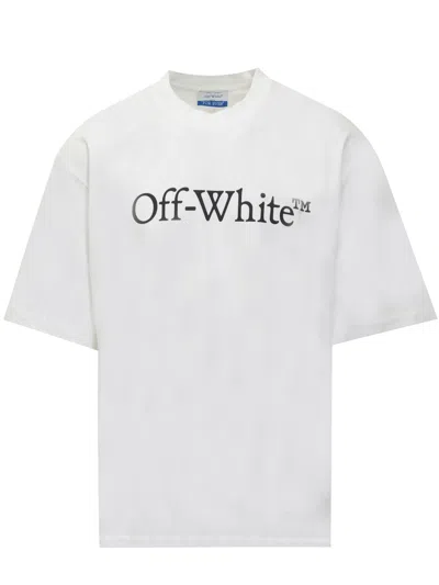 Off-white Big Logo T-shirt In White Black