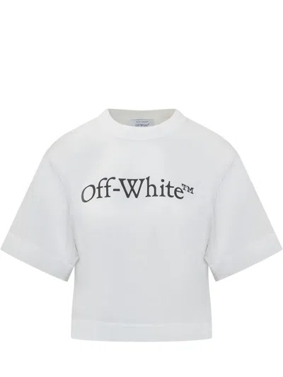 Off-white Big Logo T-shirt In White Black