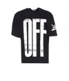 Off-white Graphic Skate Design Crewneck Short Sleeve T-shirt In Black