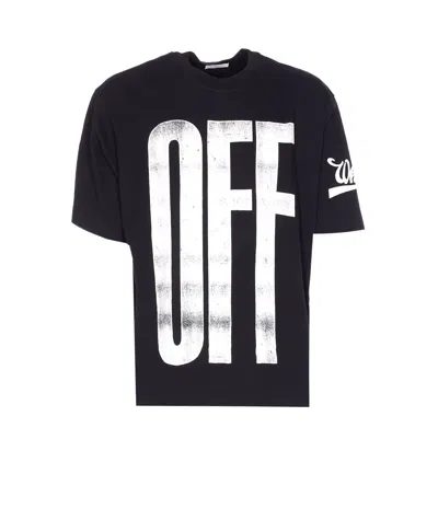 Off-white Big Off Diag Skate T-shirt In Black