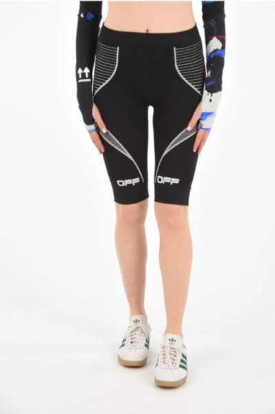 Off-white Biker Active Shorts In Black