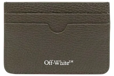 Pre-owned Off-white Binder Card Case Military