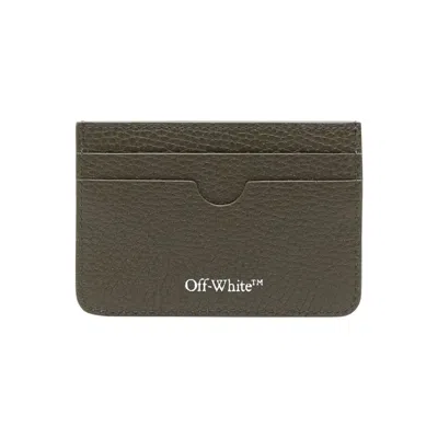Pre-owned Off-white Binder Card Case 'military' | Green | Men's Size Onesize