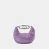 Off-white Binder Clip 20 Bag In Purple