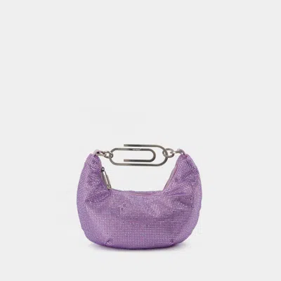 Off-white Binder Clip 20 Bag In Purple