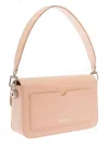 OFF-WHITE BINDER CLIP CROSSBODY BAG IN PINK LEATHER WOMAN