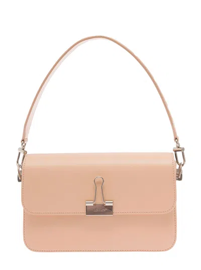Off-white Binder Clip Crossbody Bag In Orange