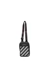 Off-white Binder Diag-stripe Messenger Bag In Black