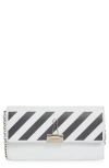 Off-white Binder Leather Wallet On A Chain In Multi