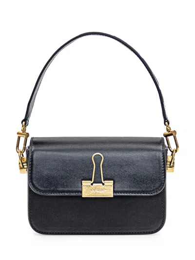 Off-white Binder Shoulder Bag In Black