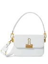 Off-white Off White Binder Small Leather Shoulder Bag In White